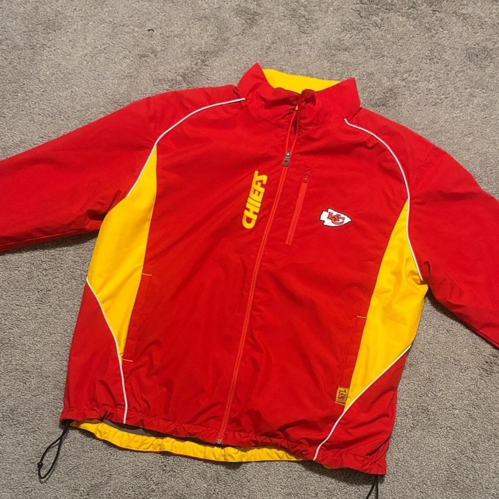Red and Yellow Chiefs NFL Men's Jacket - Picture 1 of 3